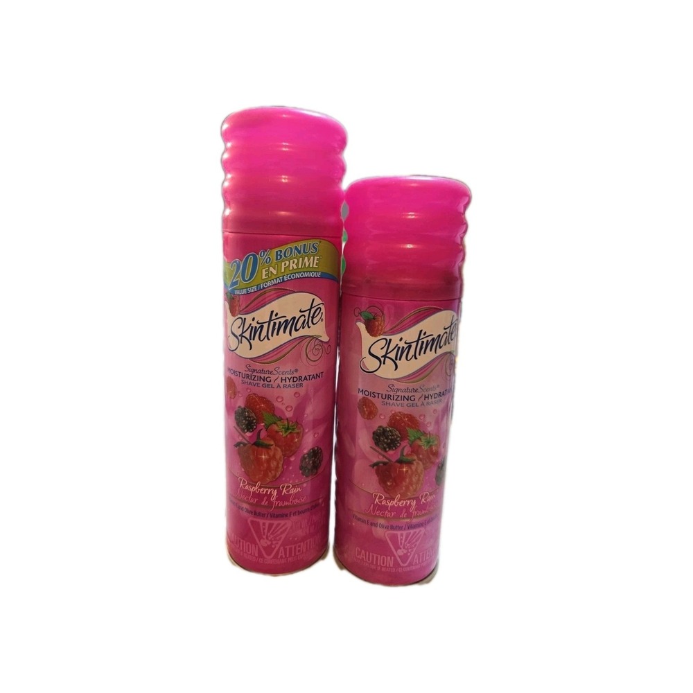 Skintimate Raspberry Rain shave Gel 7 oz lot of 2